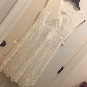 White lace dress
